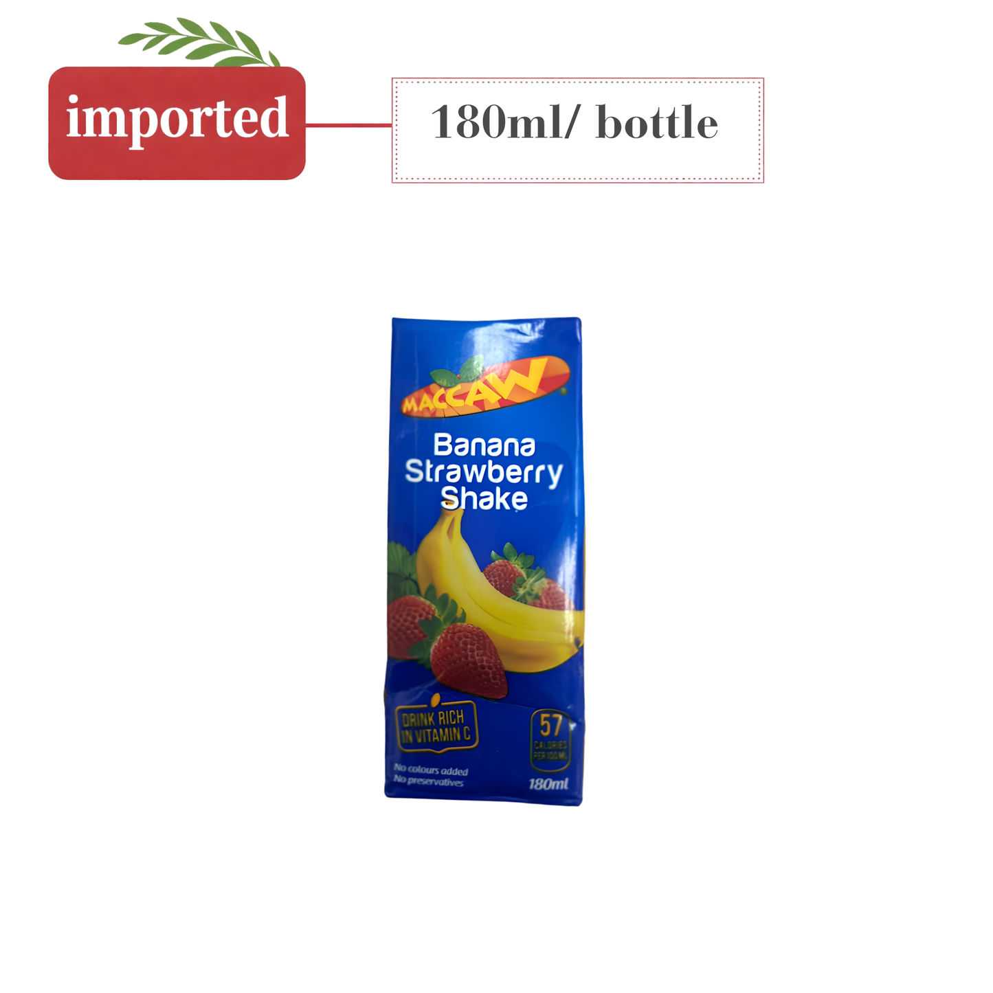 Maccaw Juice - Banana & Strawberry Shake