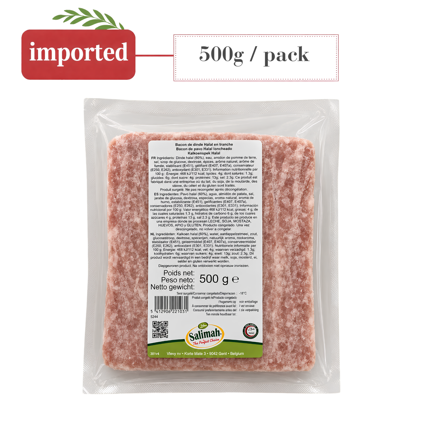 Turkey Bacon - Halal (Frozen)