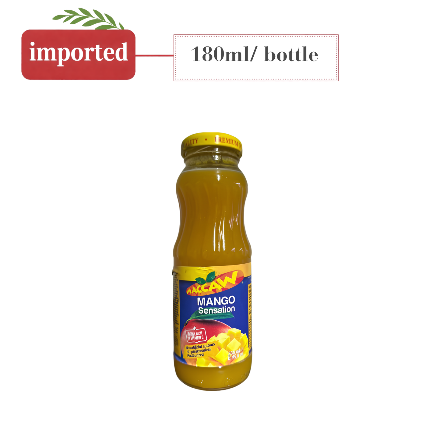 Maccaw Juice - Mango (Glass Bottle)