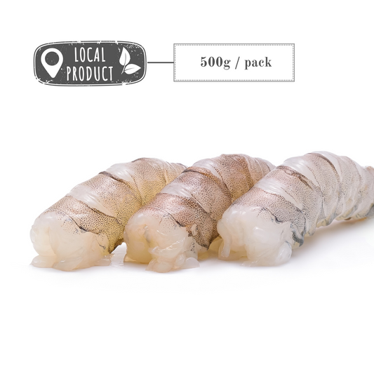 Frozen White Prawns 40/50 (Peeled & Deveined - Tail Off)