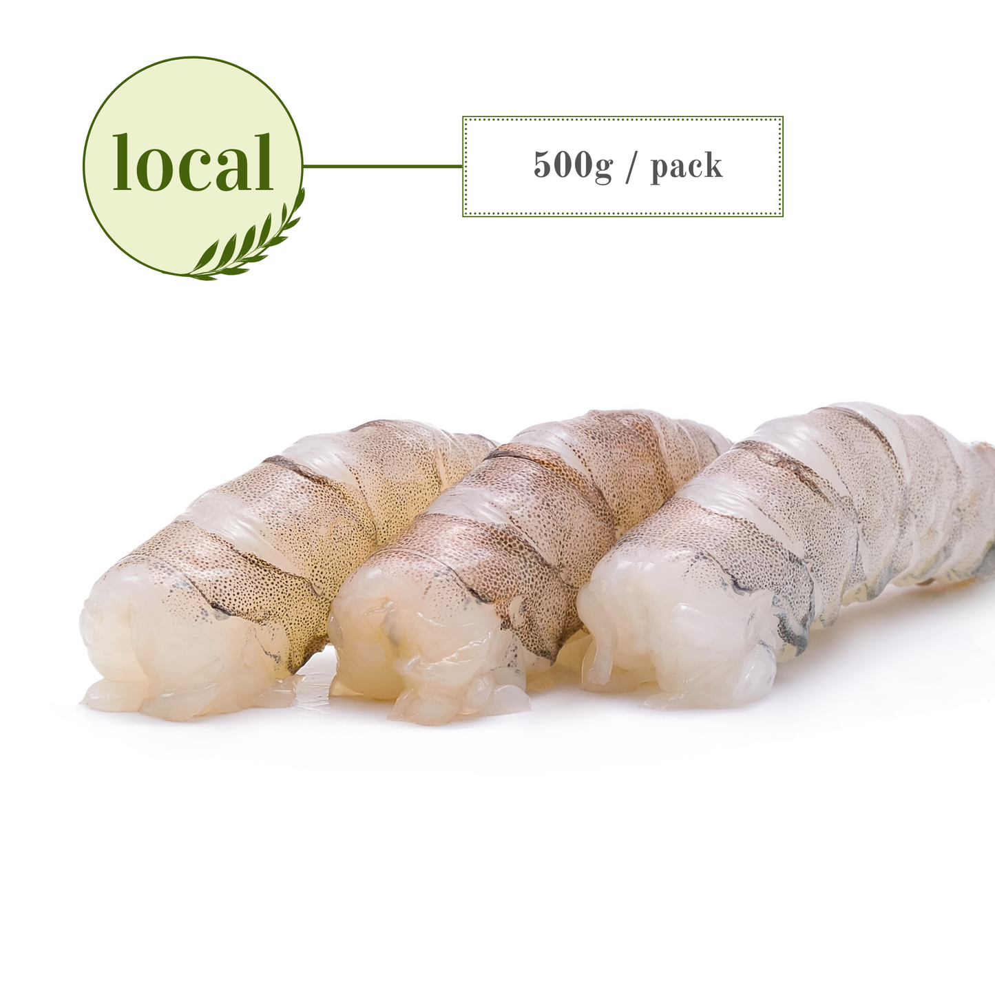 Frozen White Prawns 40/50 (Peeled & Deveined - Tail Off)