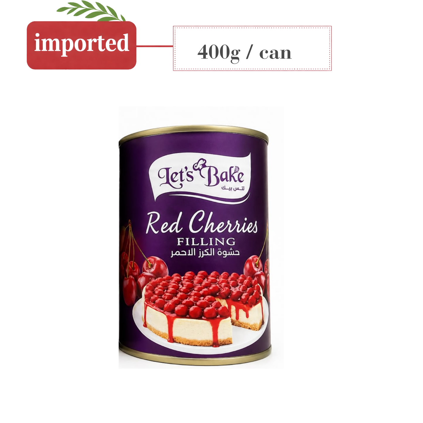 Lets Bake Red Cherries Filling