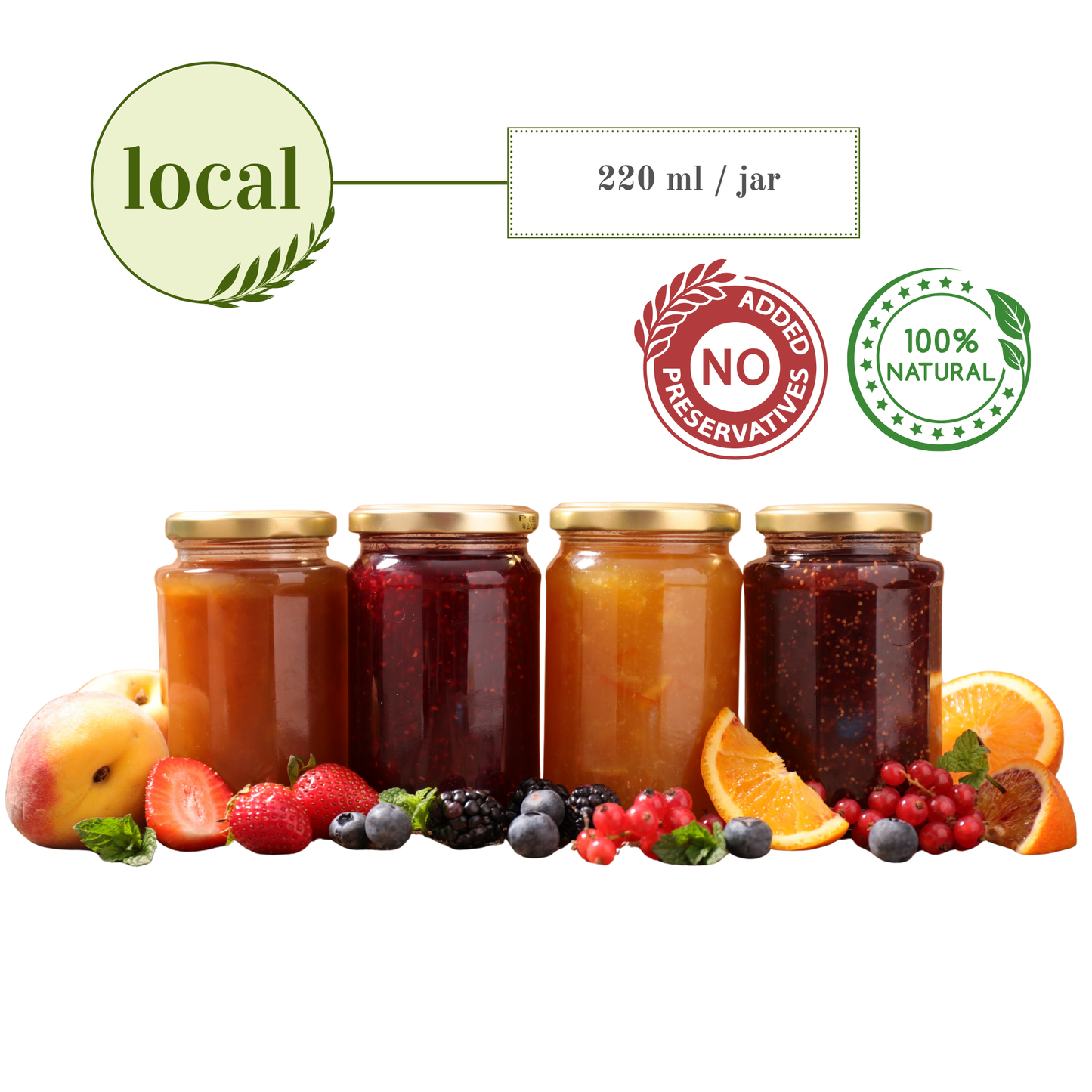 Jam: No Preservatives or Artificial Colours